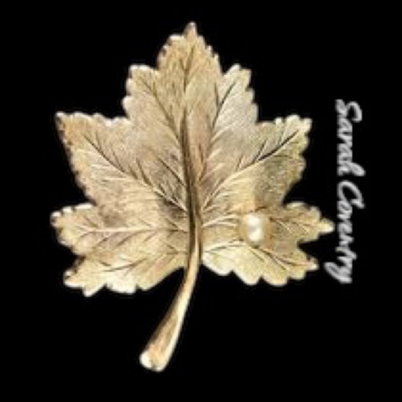 Signed Sarah Coventry “Whispering Leaf “ Pin Brooch - Picture 8 of 10
